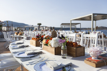 impressive and beautiful wedding set up