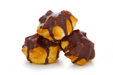 Eclairs with chocolate .