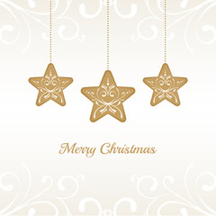 Obraz premium Golden Christmas Balls with Ornaments