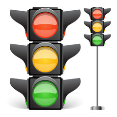 Traffic light vector illustration