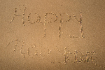 2016 is writting on the sand