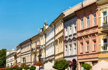 Fototapeta na wymiar Buildings in the historic centre of Lublin, Poland