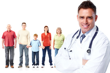 Obraz premium Medical family doctor and patients. 