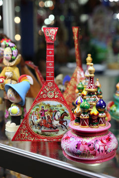Popular Russian Souvenirs. Moscow. Russia