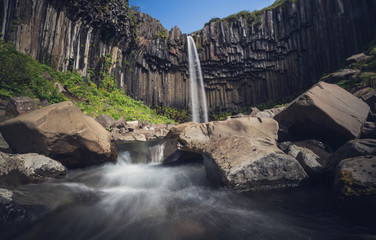 svartifoss waterfall in Iceland