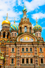 Fototapeta na wymiar Church of the Saviour on Spilled Blood in St. Petersburg, Russia