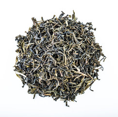 Dry Tea isolated on white. Ceylon tea