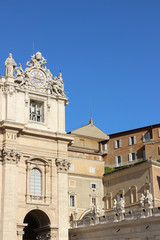 Fototapeta na wymiar Rome,Italy,Basilica di San Pietro,fragment.