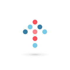 Abstract business logo icon design template with arrow