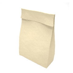 Lunch bag on white