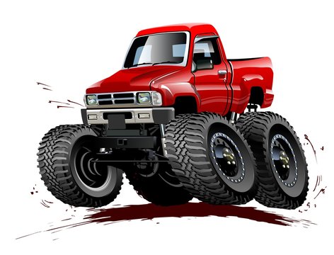 Cartoon Monster Truck one-click repaint