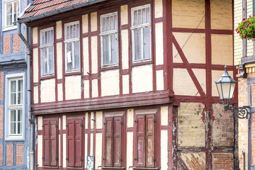 Fototapeta premium Fachwerkhäuser in Quedlinbrug, Harz