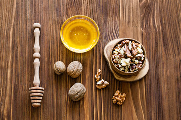 Walnuts and honey
