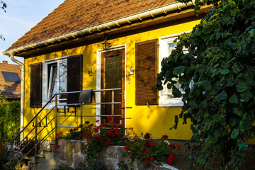 Fototapeta na wymiar Classic family house in small french village
