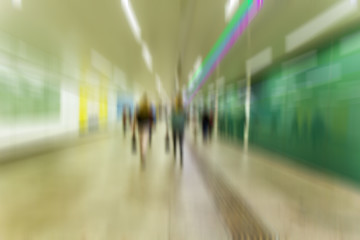 silhouette of people on train station with train,people waiting on train station , rush hour ,