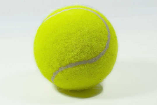  Tennis ball on white background