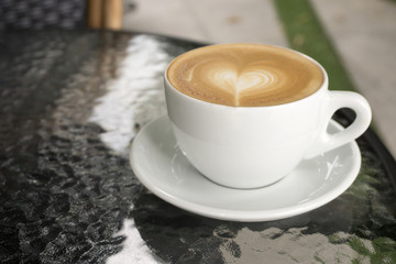 Coffee cup in coffee shop