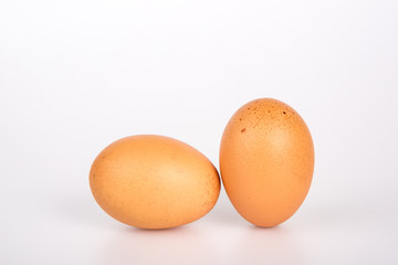 Egg isolated on white background