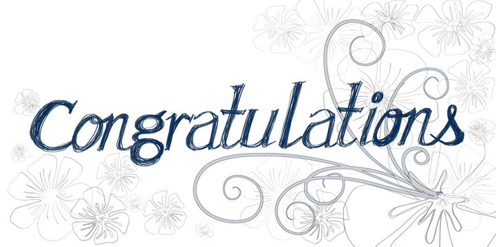 congratulations isolate