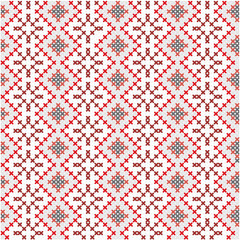 Christmas and winter seamless background with detailed pattern made from stitches for cards, wrapping, web page backgrounds, textile designs, fills, banners, events invitation, menus