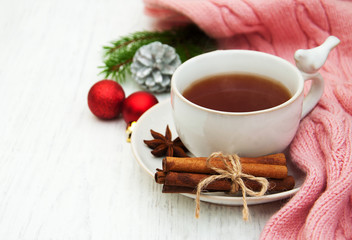 Hot christmas tea