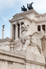 Fototapeta na wymiar National Monument to Victor Emmanuel II in Rome