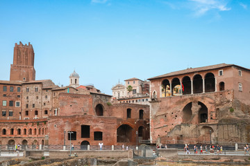 Fori imperiali and Casa dei cavalieri di Rodi, Rome