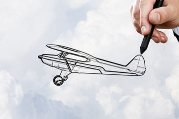 Biplane sketch