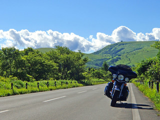 ハーレーダビッドソンでビーナスラインをツーリング