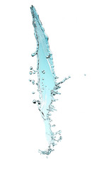 Fototapeta na wymiar Water splashes isolated on white