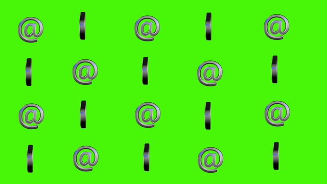 mail signs spinning loop alpha
