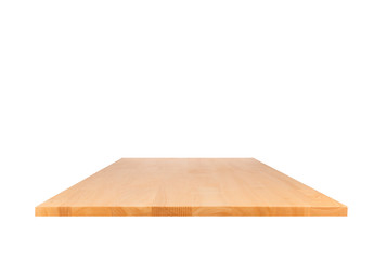 Empty wooden shelves