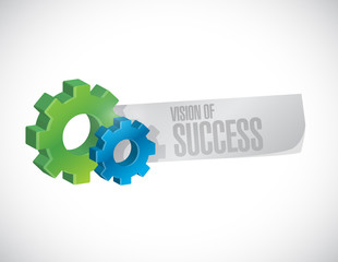 vision of success industrial sign concept