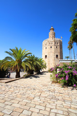 Fototapeta na wymiar Séville / Espagne - Torre del Oro