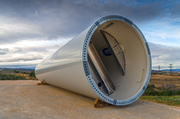 Part of wind turbine.