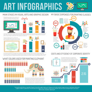Art Infographics Set