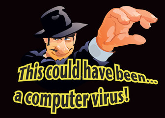 Stealing information spy. Vector