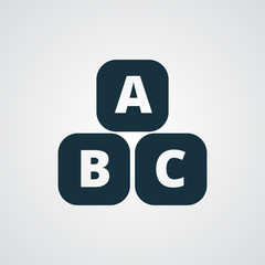 Flat Abc Blocks icon