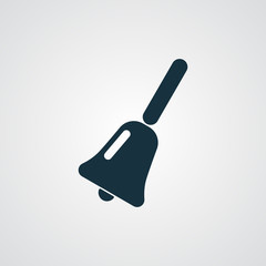 Flat School Bell icon