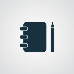 Flat Note Book icon