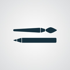 Flat Paintbrush icon