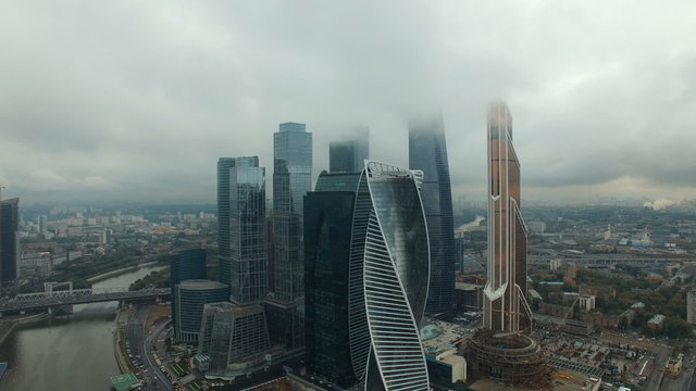 Moscow City skyscrapers