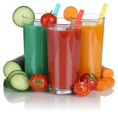 Saft Smoothie aus Gemüse Gemüsesaft Freisteller