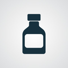 Flat Medicine Bottle icon