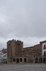 Hermosa ciudad medieval de C&aacute;ceres en la comunidad de Extremadura, Espa&ntilde;a