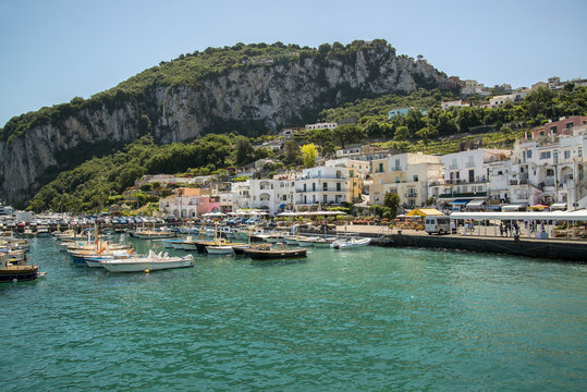 Capri Harbor, Campania, Italy