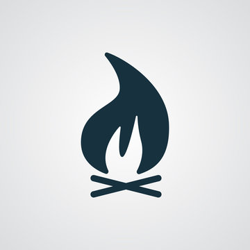Flat Bonfire icon