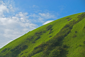Skyscape and Landscape in diagonal contrast above Lake Hakone, J