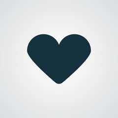 Flat Heart icon