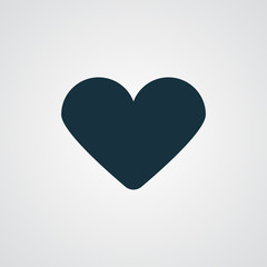 Flat Heart icon